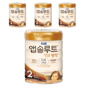 앱솔루트 엄마의 선물 프리미엄 명작 분유 2단계, 800g, 1개입, 4개