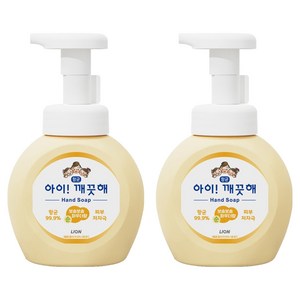 아이깨끗해 핸드워시 순 보송보송 파우더향, 250ml, 2개