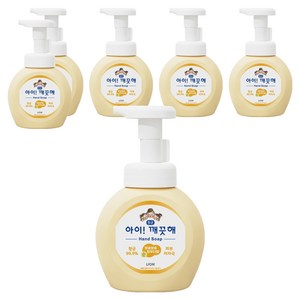 아이깨끗해 핸드워시 순 보송보송 파우더향, 250ml, 6개