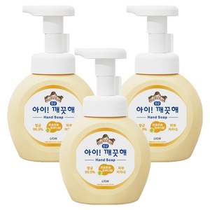 아이깨끗해 핸드워시 순 보송보송 파우더향, 250ml, 3개