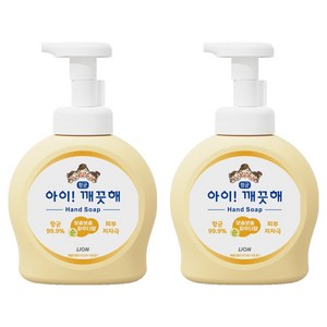 아이깨끗해 항균 폼 핸드솝 순 보송보송 파우더향, 490ml, 2개