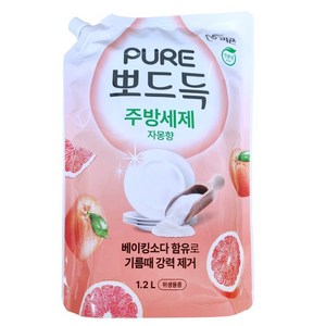 피죤퓨어 뽀드득 주방세제 자몽향, 1개, 1.2L