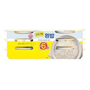 오뚜기 오뚜기밥 흰밥, 210g, 6개