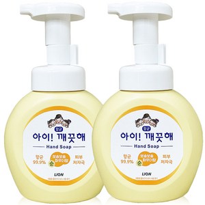 아이깨끗해 핸드워시 순 보송보송 파우더향, 500ml, 2개