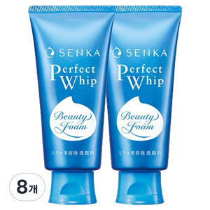 센카 퍼펙트 휩 페이셜 워시 에이 클렌징 폼, 120g, 8개